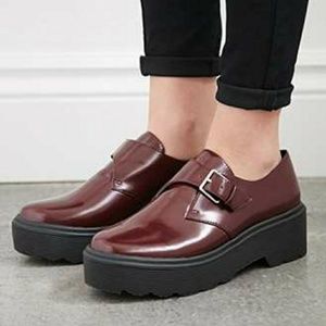 Forever 21 Lug-Sole Monk Strap Loafers